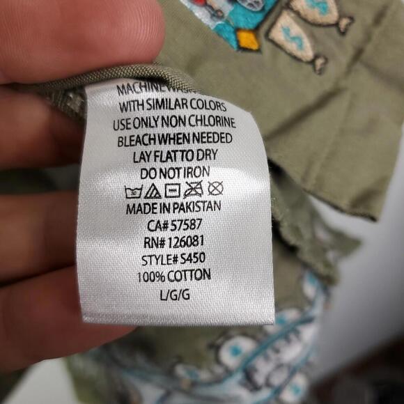 Reason Shirt Mens Large Camp Button Down Southwestern Aztex Granola Casual - Picture 7 of 9